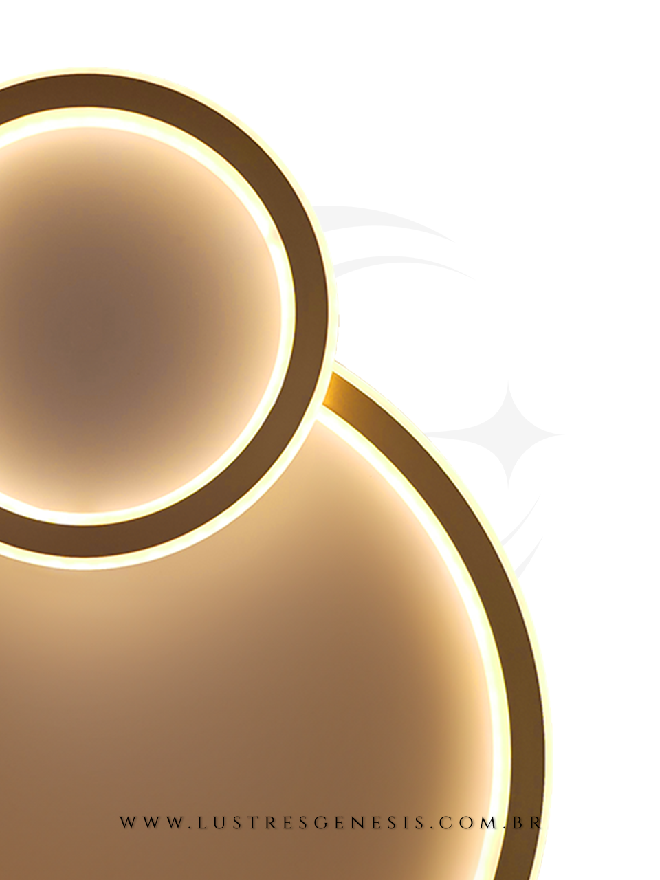 Plafon de LED Moderno Hadar Dourado